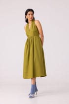 Daisy Green Halter Maxi Dress view 7
