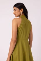 Daisy Green Halter Maxi Dress view 9