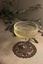 Brown Cutwork Cotton Coasters - Set of 2 view 2
