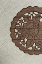 Brown Cutwork Cotton Coasters - Set of 2 view 6