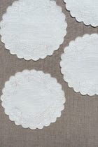 White Floral Embroidered Coasters - Set of 2 view 6