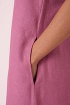 Amaran Lilac Linen Maxi Dress view 6