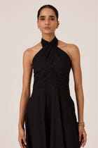 Samaria Black Halter Dress view 5
