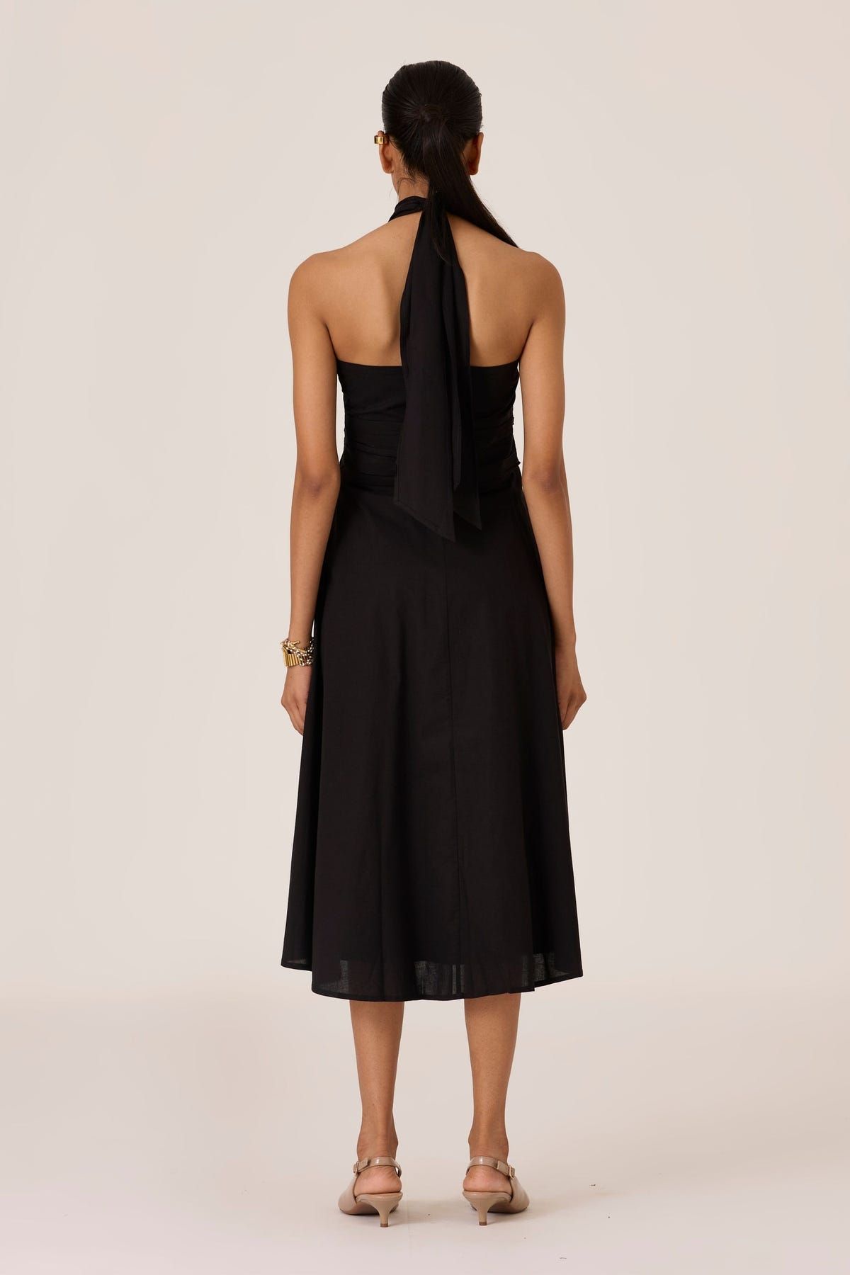Samaria Black Halter Dress - image 9