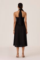 Samaria Black Halter Dress view 9