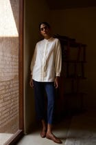 Ryuk Handwoven Embroidered Shirt view 8