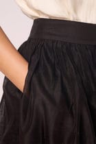 Sahir Black Handwoven Skirt view 6
