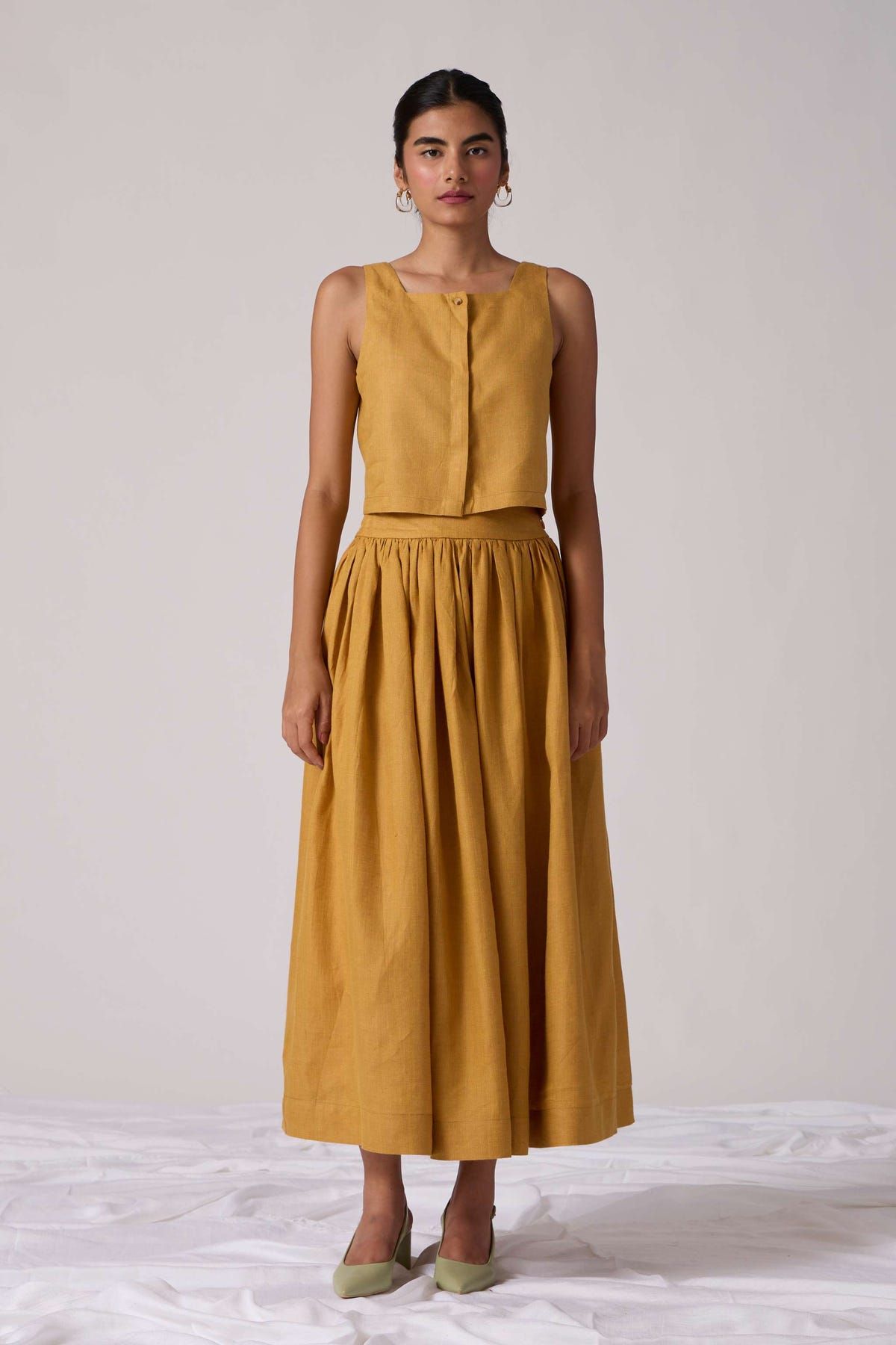 Maud Skirt - Mustard - image 2