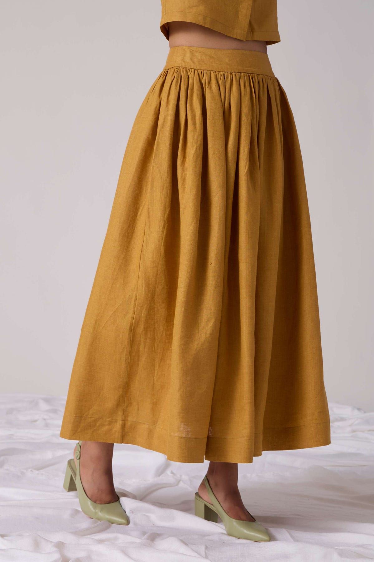 Maud Skirt - Mustard - image 4