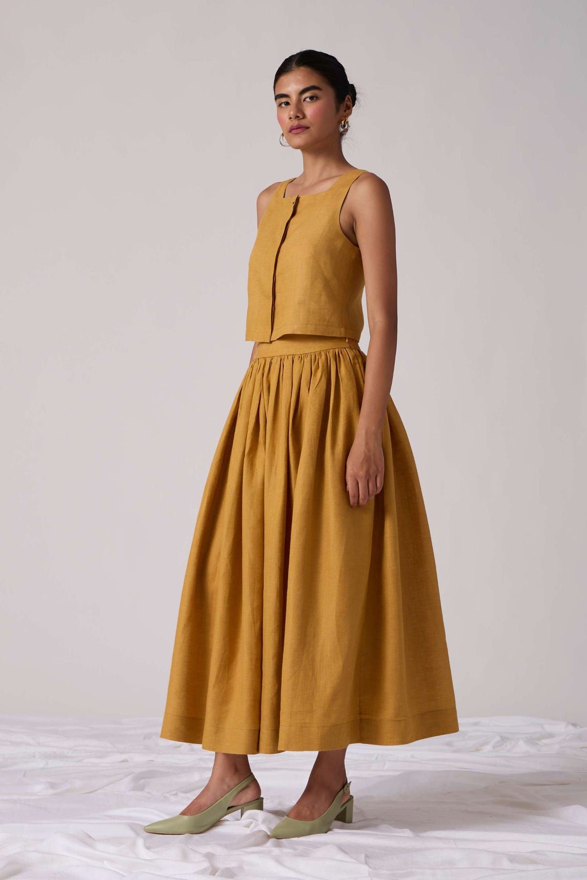 Maud Skirt - Mustard - image 7