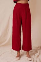 Clyde Pant - Scarlet view 1