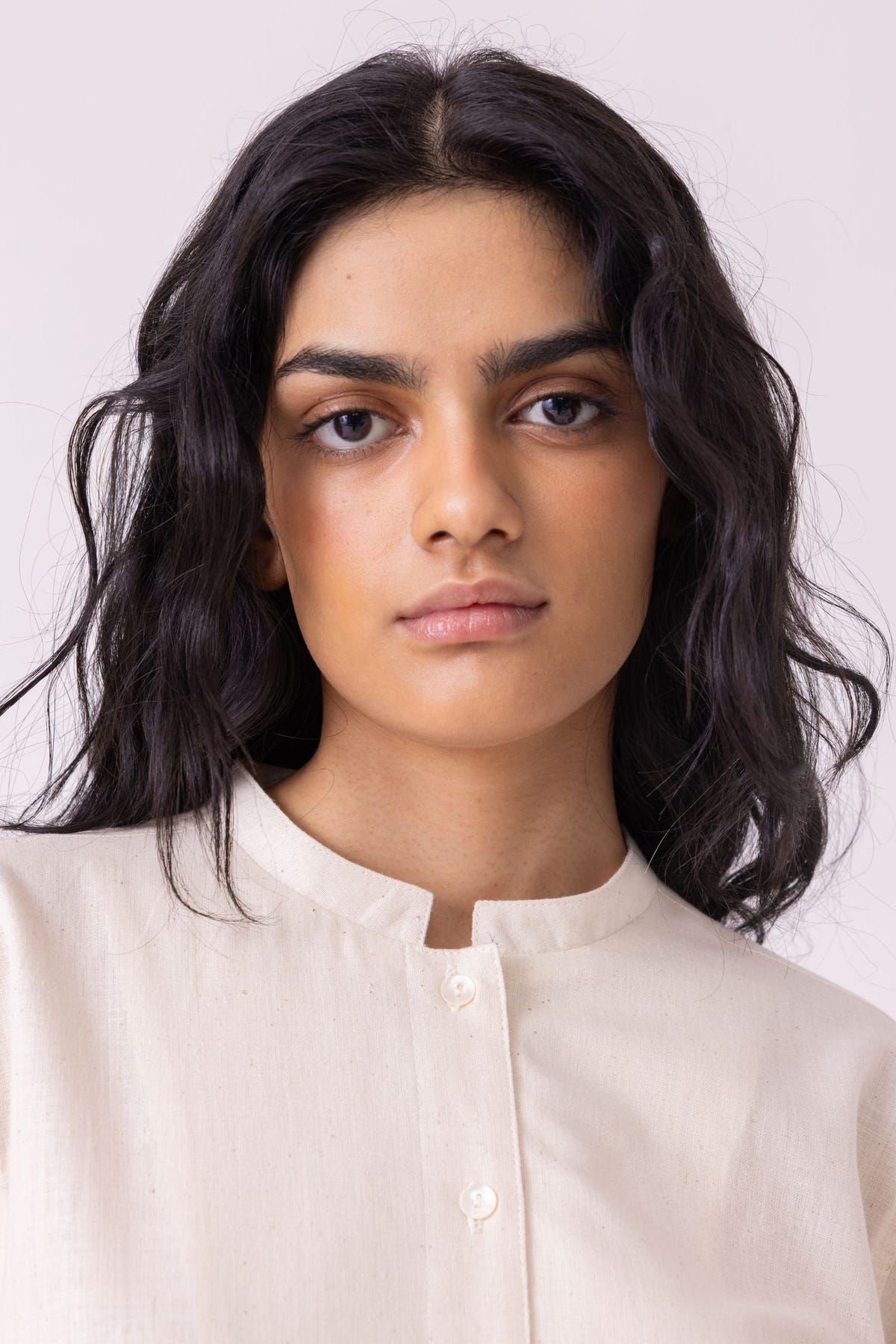 Alma Off White Handwoven Shacket - image 4