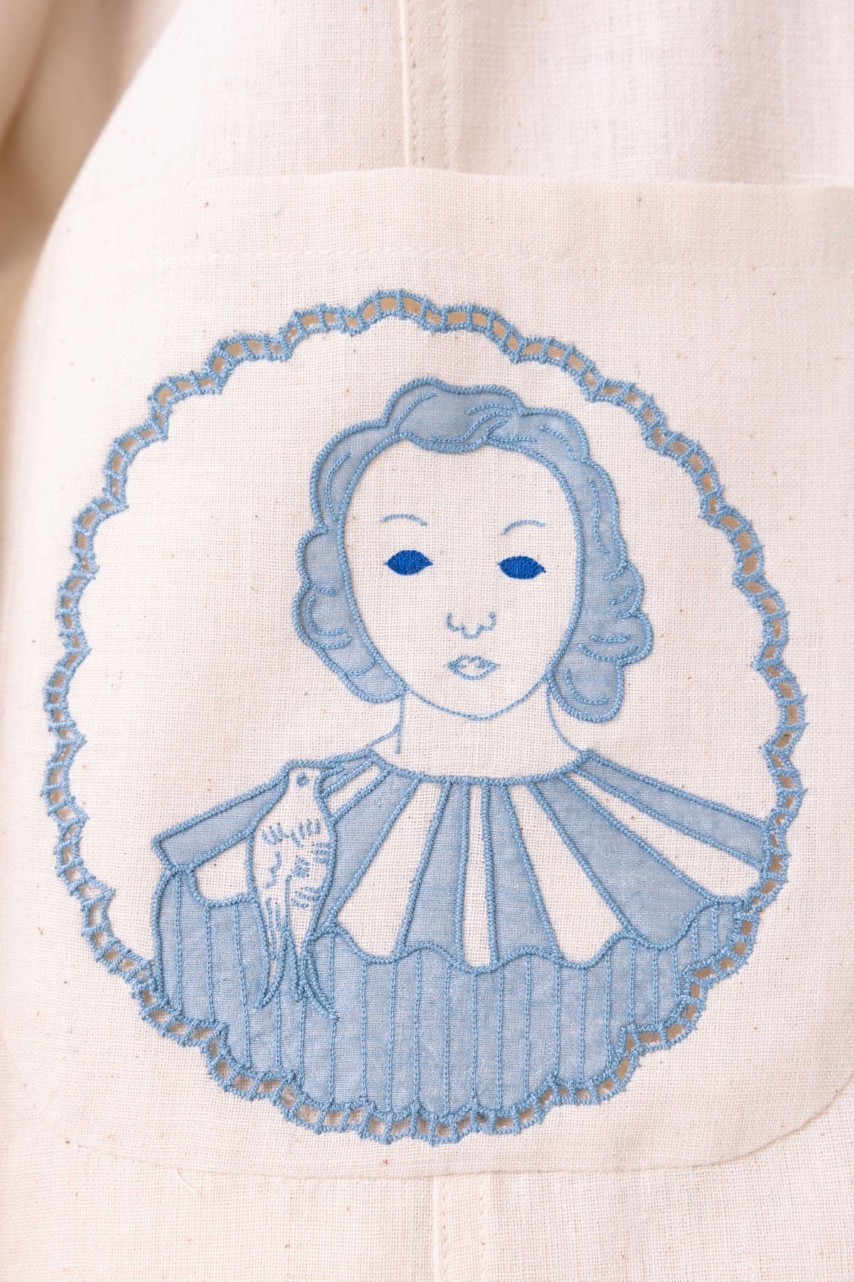 Alma Off White Handwoven Shacket - image 7