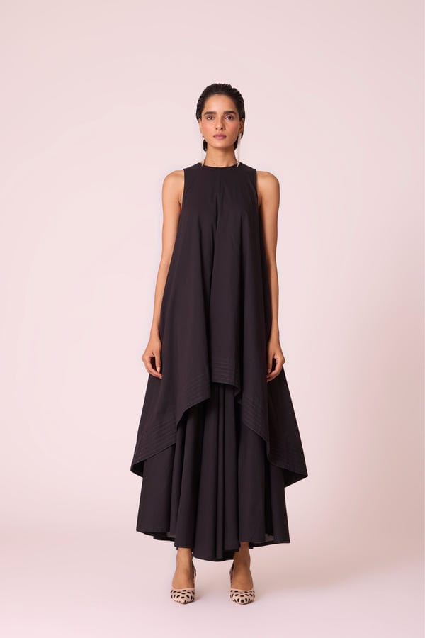 The Summer House — Sila Black Maxi Dress