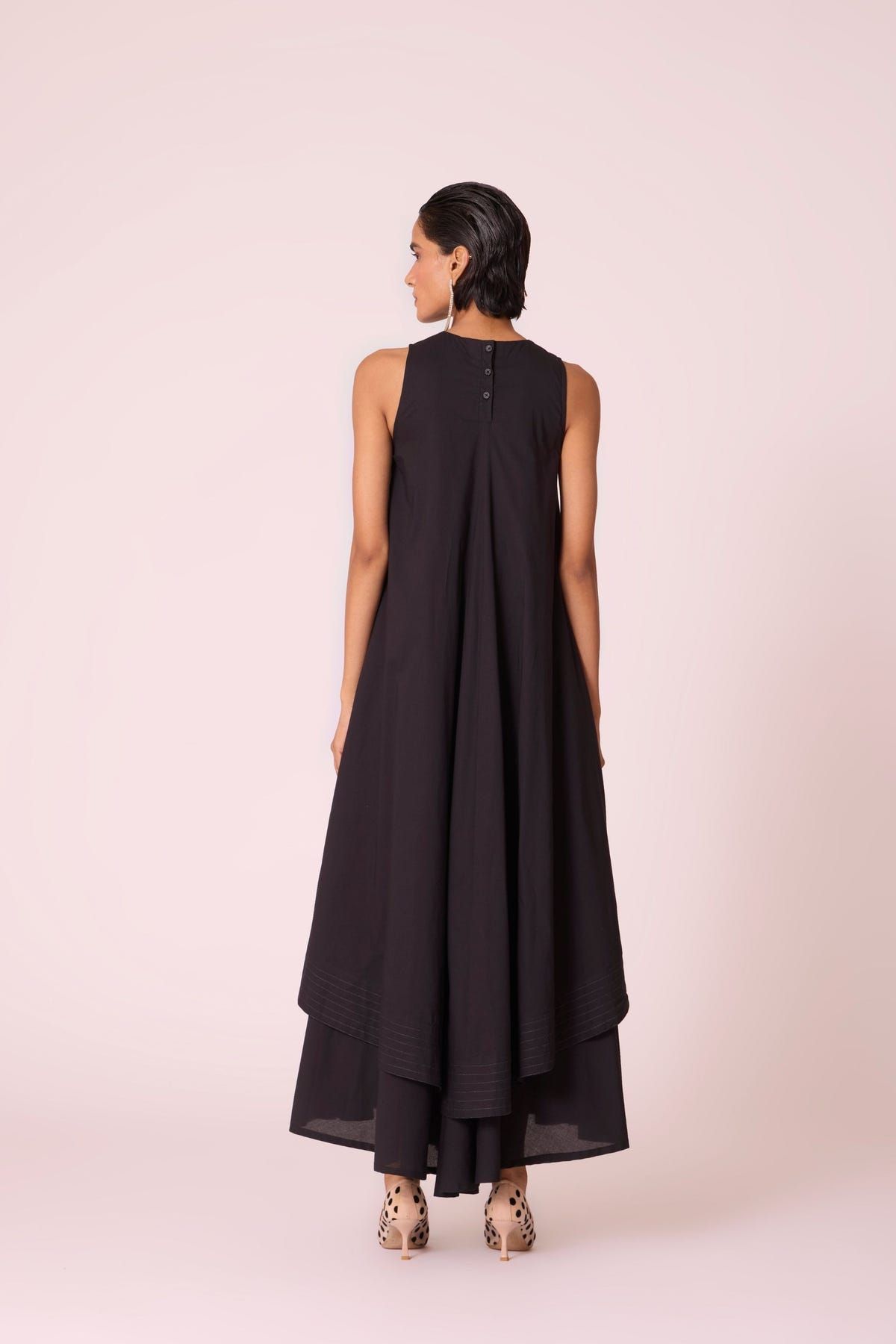Sila Black Maxi Dress - image 11