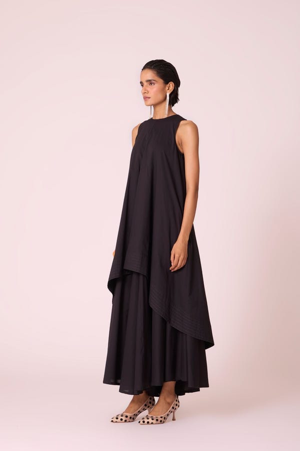 The Summer House — Sila Black Maxi Dress