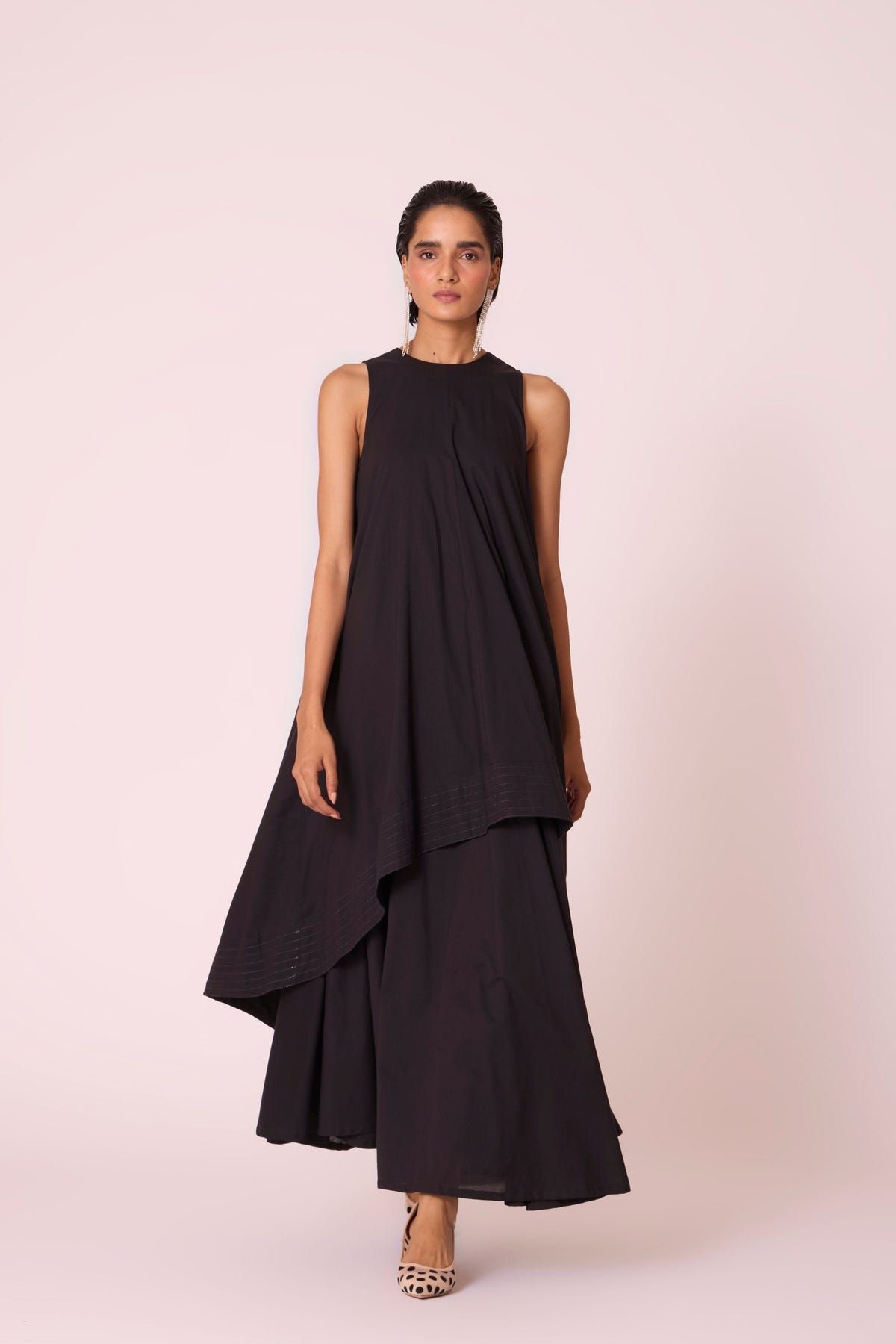 Sila Black Maxi Dress - image 7