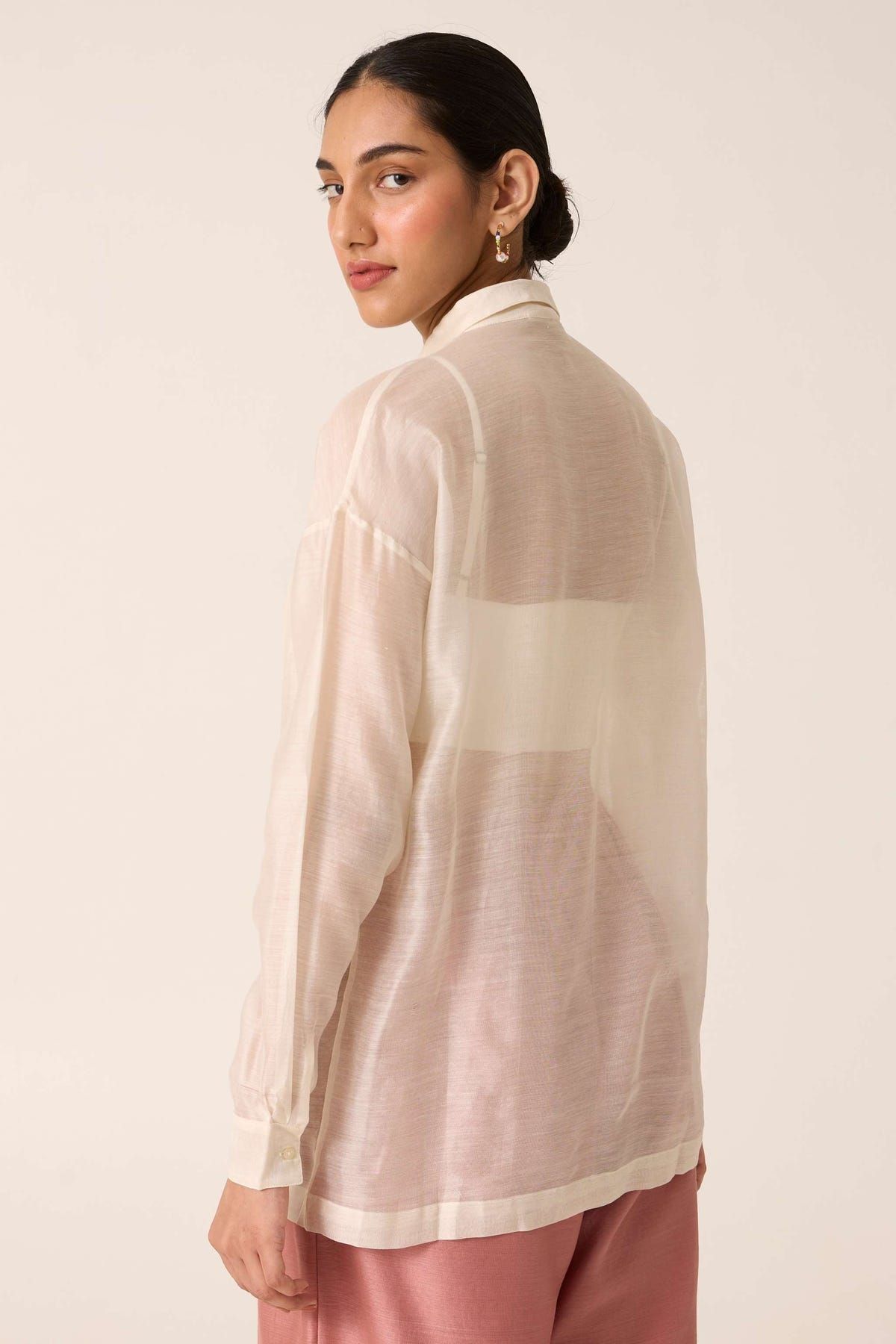 Shankha Off white Handwoven Shirt - image 6
