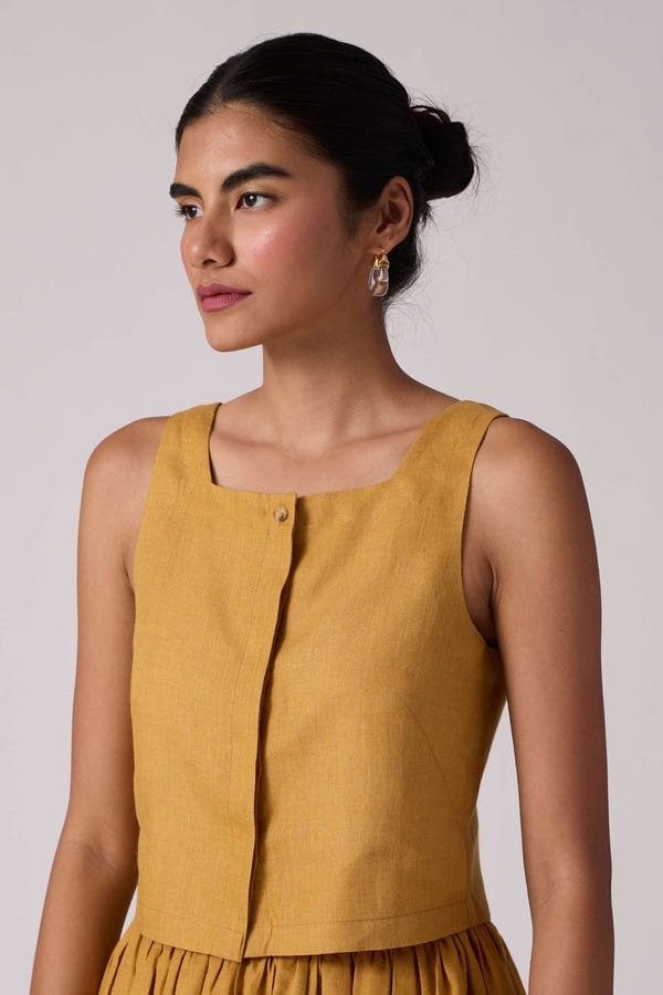 The Summer House — Adelaide Top - Mustard
