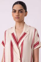 Amy Red Striped Blazer Dress view 5