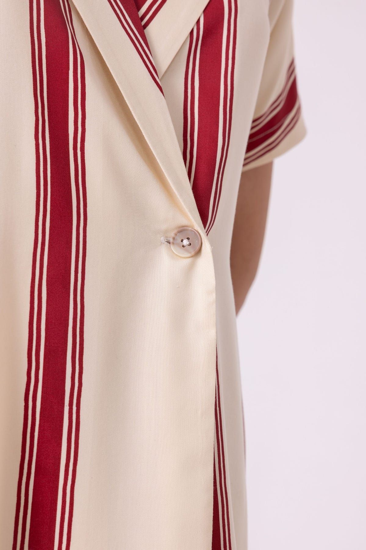 Amy Red Striped Blazer Dress - image 6