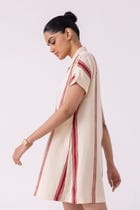 Amy Red Striped Blazer Dress view 8