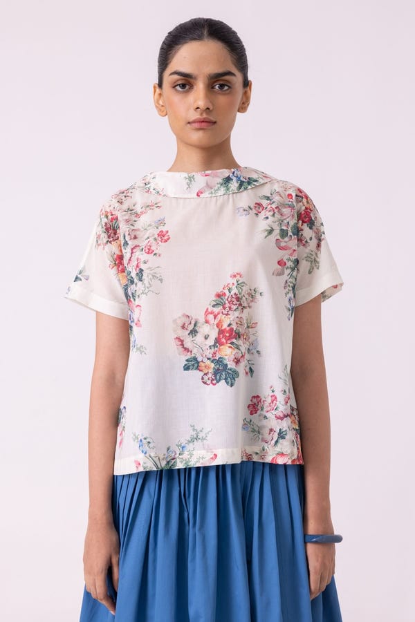 The Summer House — Nora Floral Printed Top