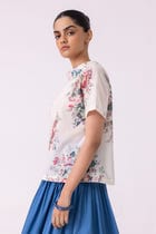 Nora Floral Printed Top view 6