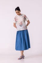 Nora Floral Printed Top view 7