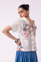 Nora Floral Printed Top view 8