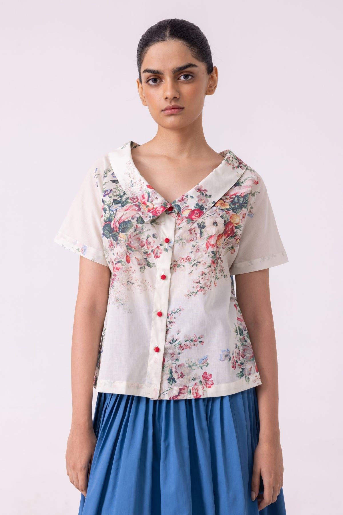 Nora Floral Printed Top - image 9