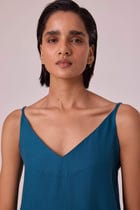Isse Blue Silk Camisole view 5