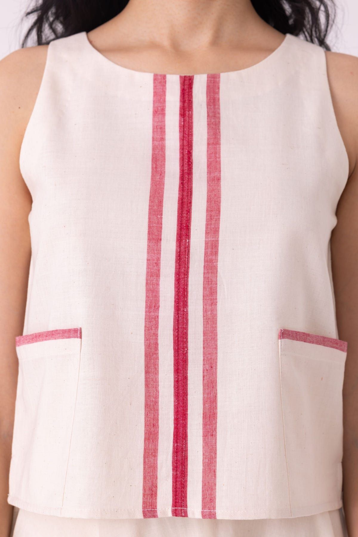 Tris Off White Handwoven Top - image 5