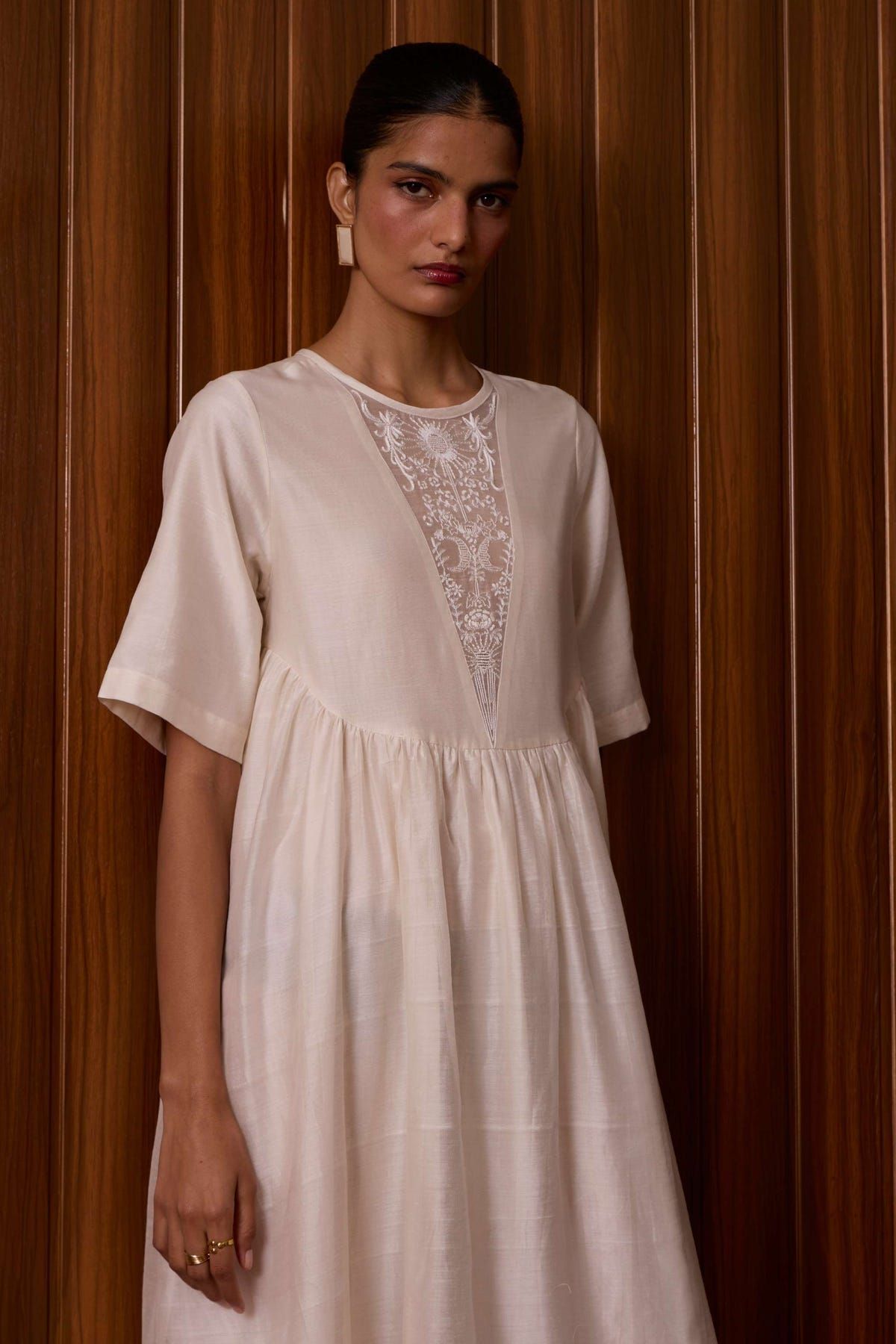 Callisto White Handwoven Dress - image 2