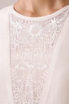 Callisto White Handwoven Dress view 8