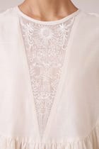 Callisto White Handwoven Dress view 9