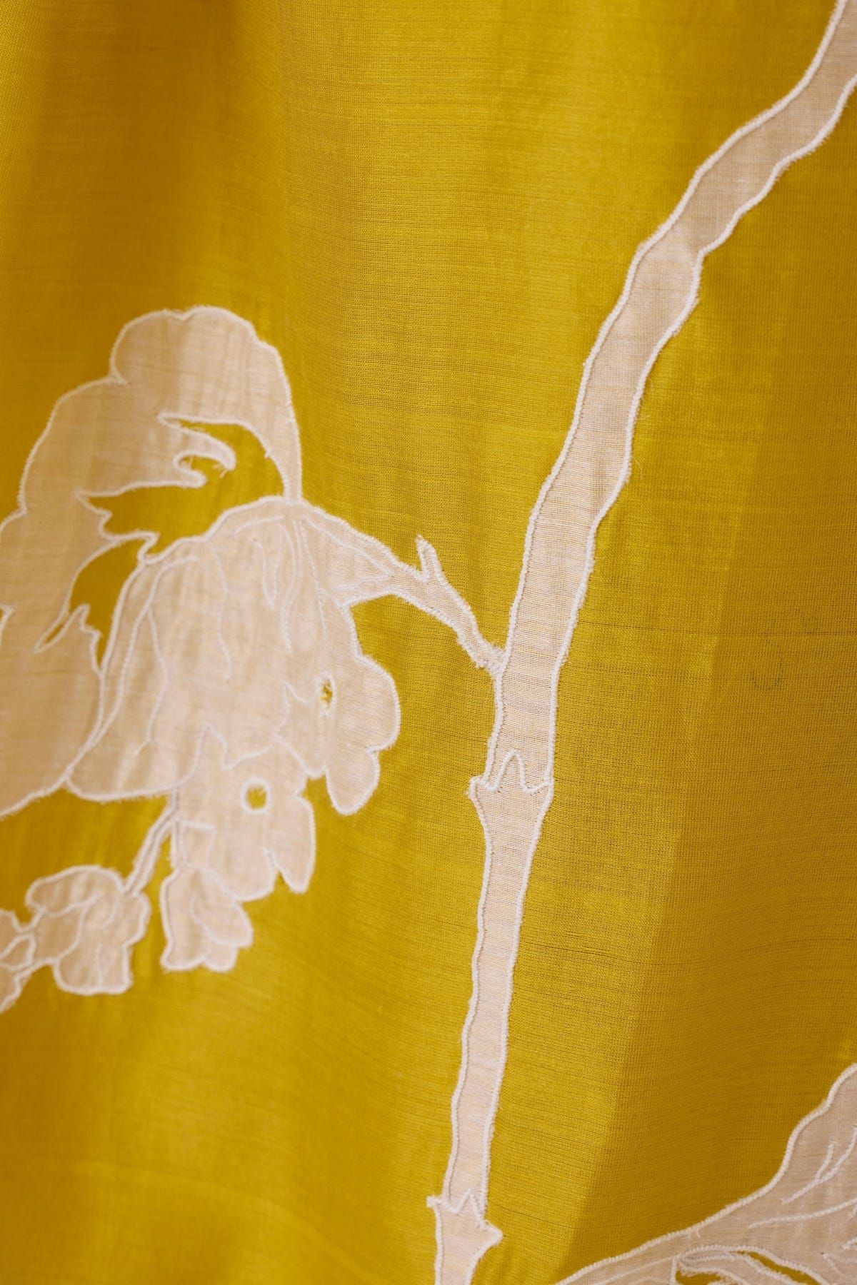Aira Yellow Handwoven Embroidered Dress - image 8