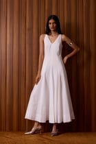 Aurora White Panelled Dress view 15