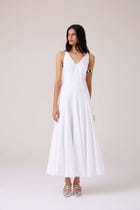 Aurora White Panelled Dress view 3