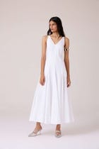 Aurora White Panelled Dress view 4
