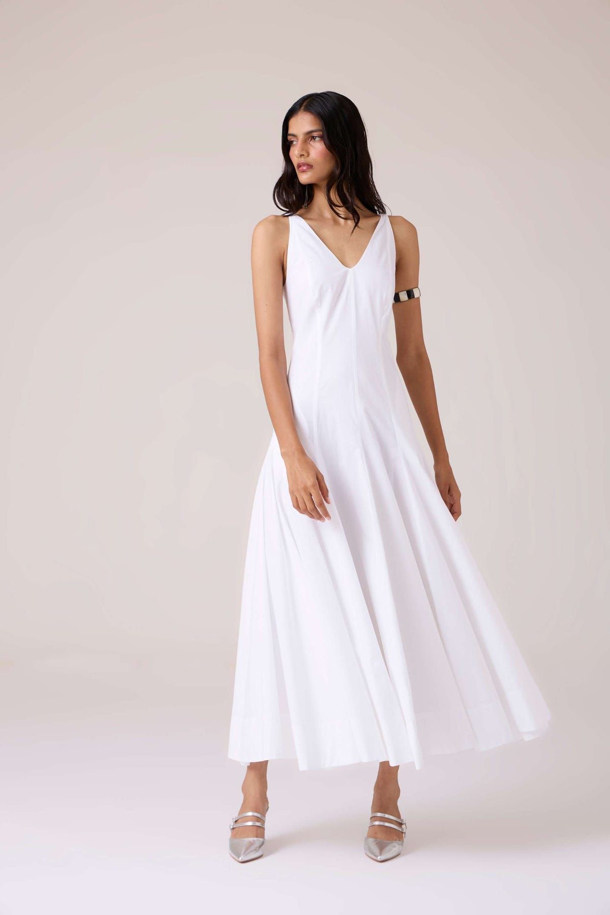 Aurora White Panelled Dress - image 7