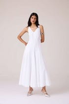 Aurora White Panelled Dress view 9