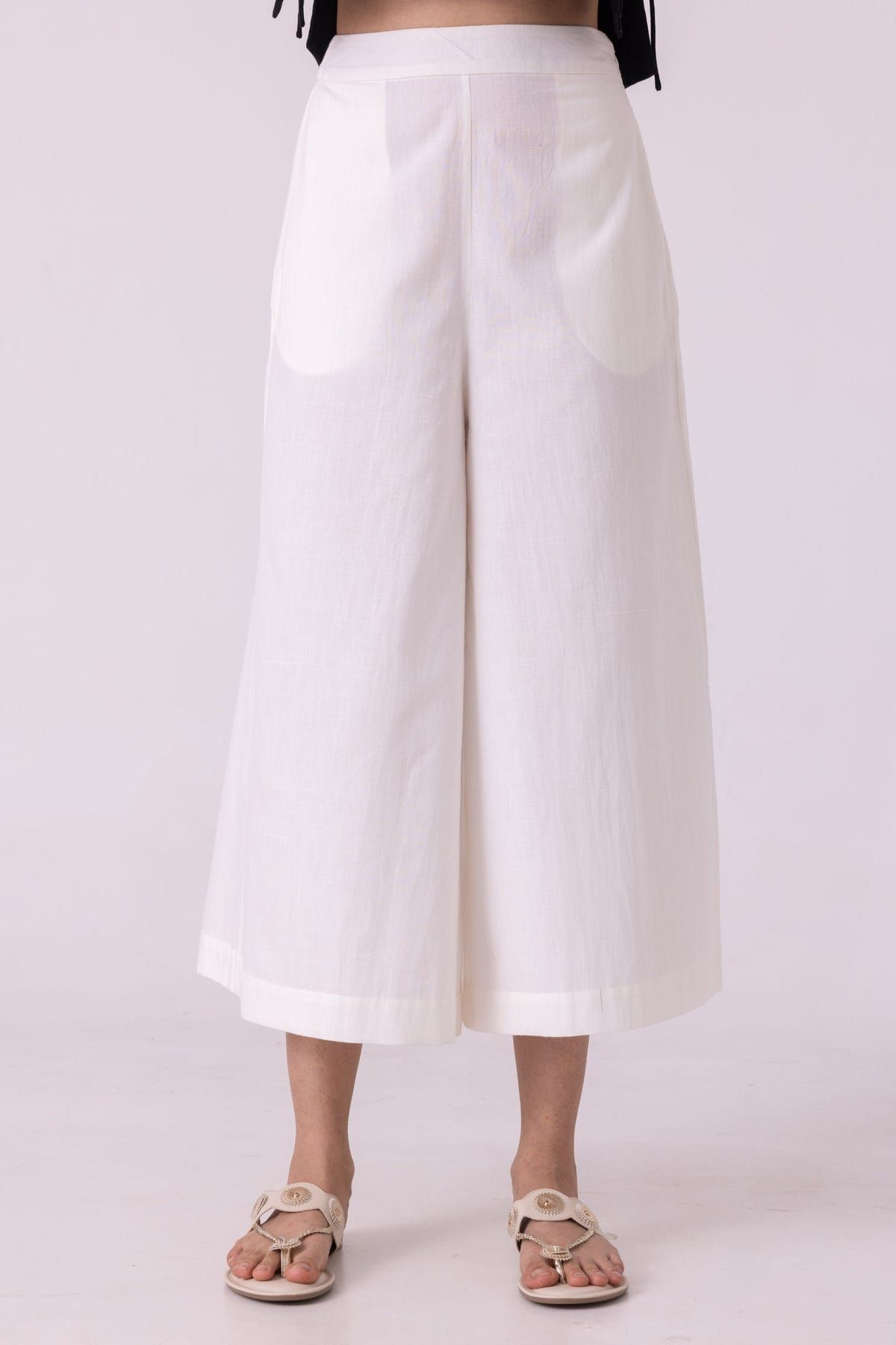 Brad Off White Handwoven Pants - image 3