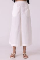 Brad Off White Handwoven Pants view 3