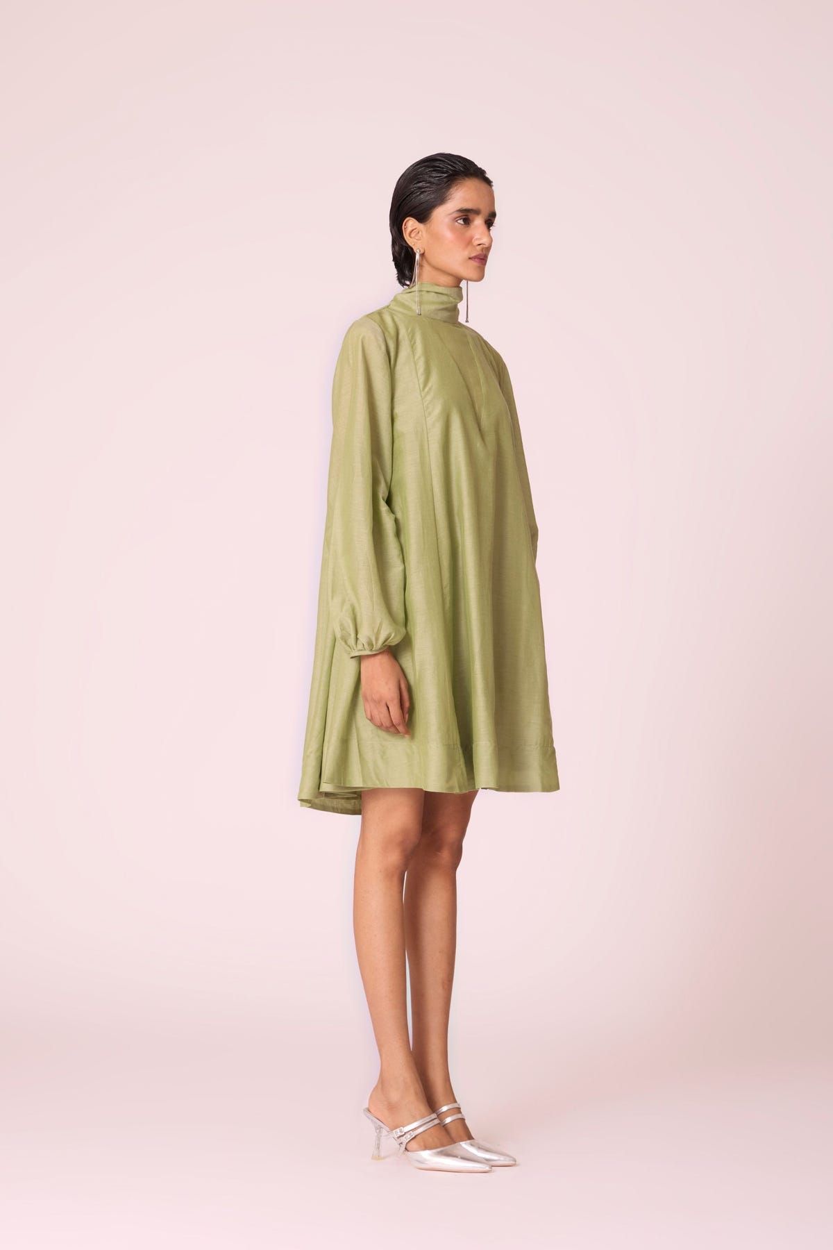 Klyuch Green Panelled Dress - image 3
