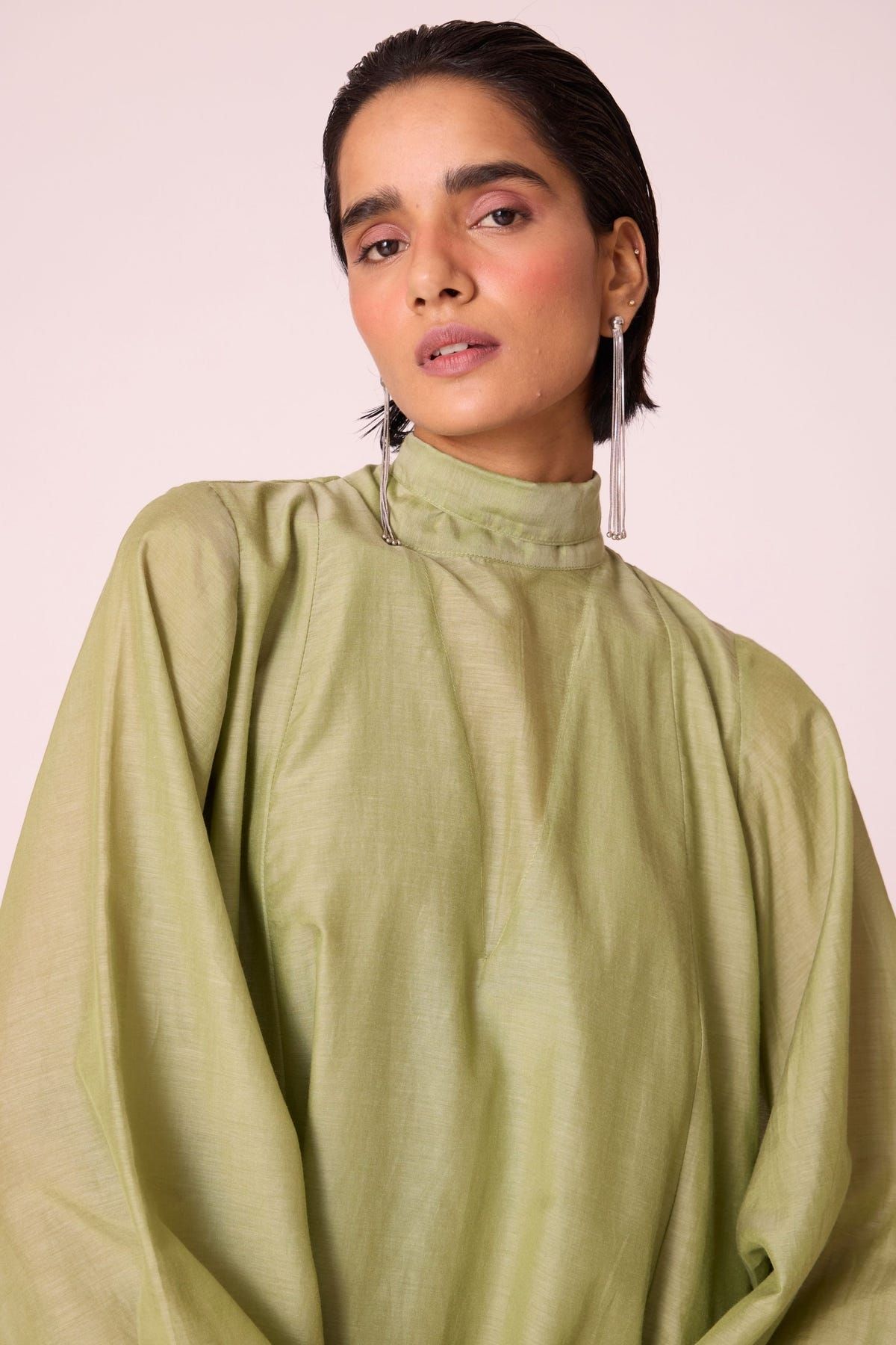 Klyuch Green Panelled Dress - image 5