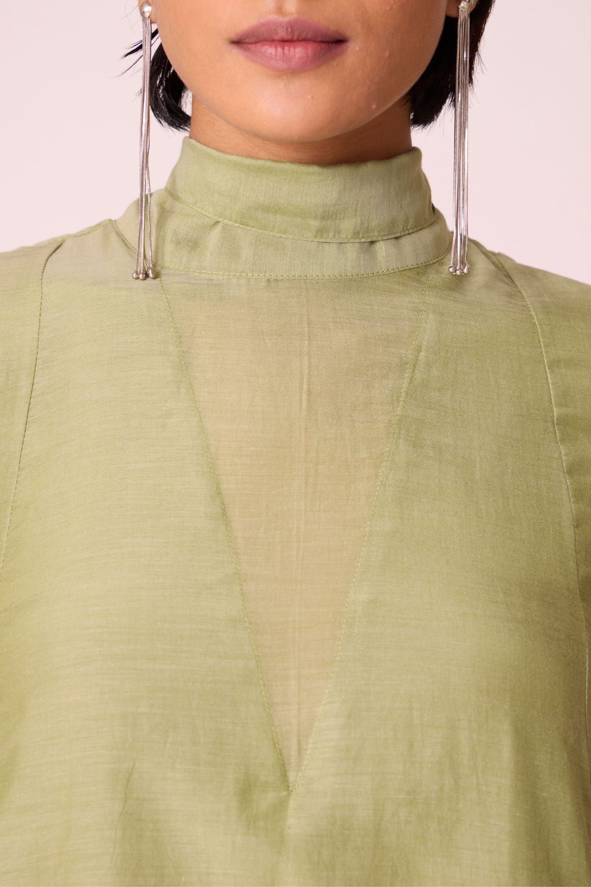 Klyuch Green Panelled Dress - image 6