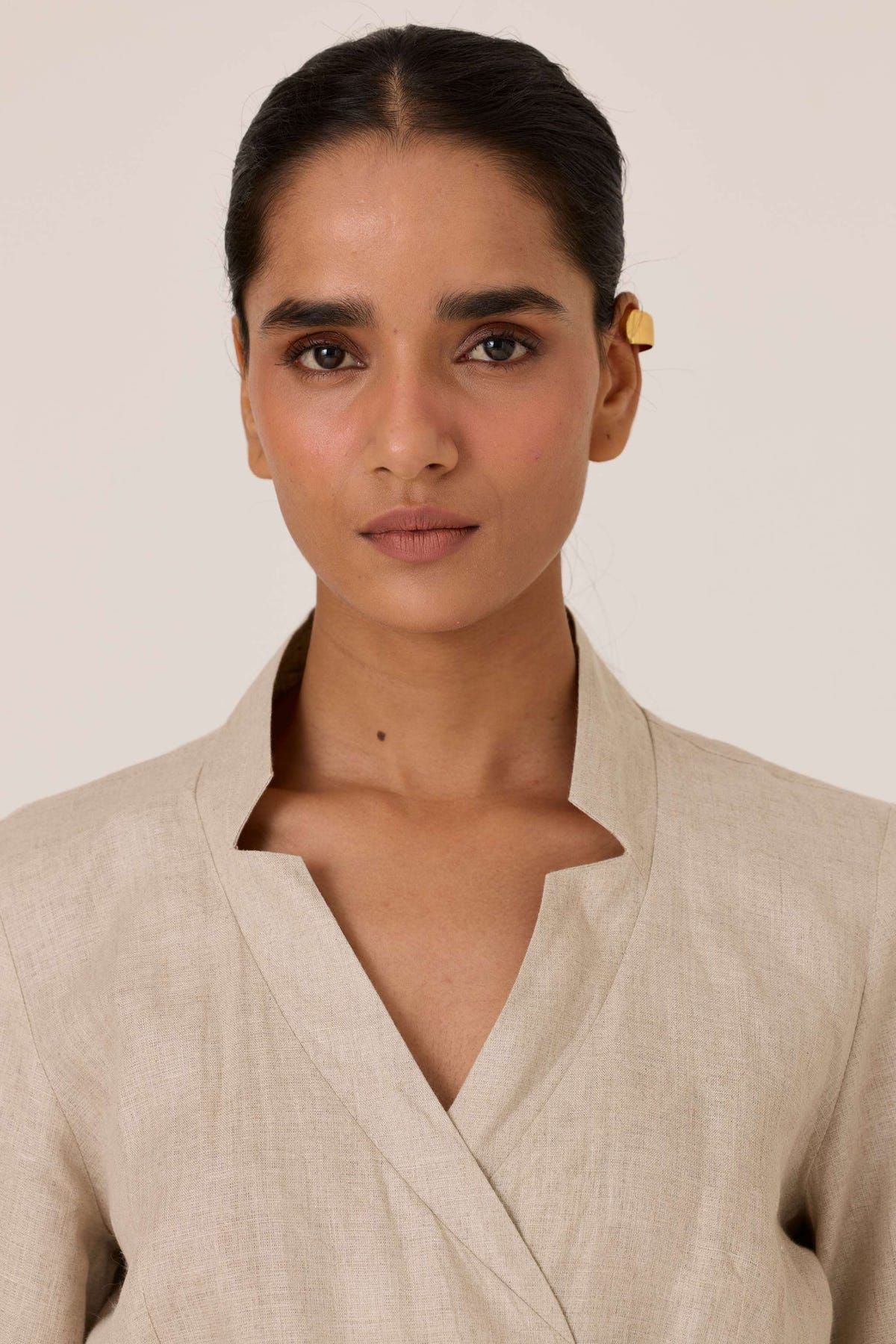 Jos Beige Linen Jumpsuit - image 6