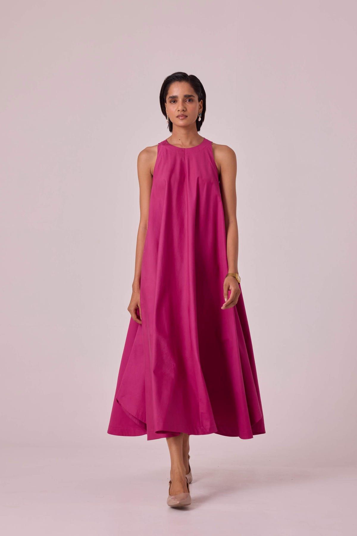 Audric Pink Midi Dress - image 8
