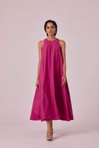 Audric Pink Midi Dress view 8